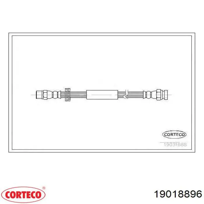 030019 Cautex Tubo de frenos delantero