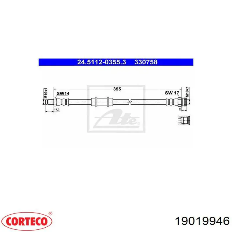 Comprar PHB385 TRW Latiguillos de freno delantero