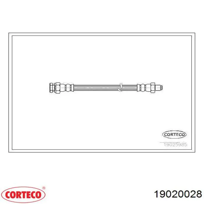 Latiguillos de freno delantero Corteco 19020028 precio, desde 8,97 EUR
