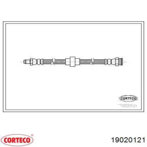 Comprar 19020121 Corteco Latiguillos de freno delantero