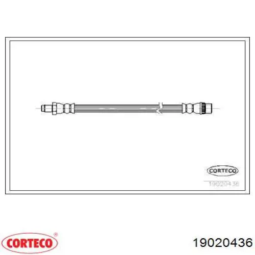Latiguillos de freno delantero Corteco 19020436 precio, desde 9,42 EUR