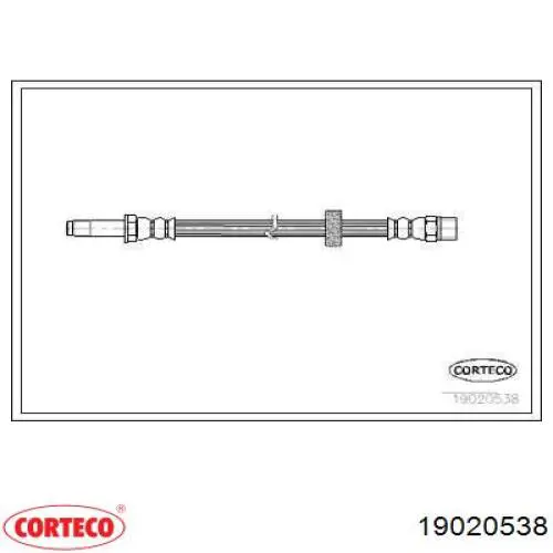 Comprar 19020538 Corteco Latiguillos de freno delantero