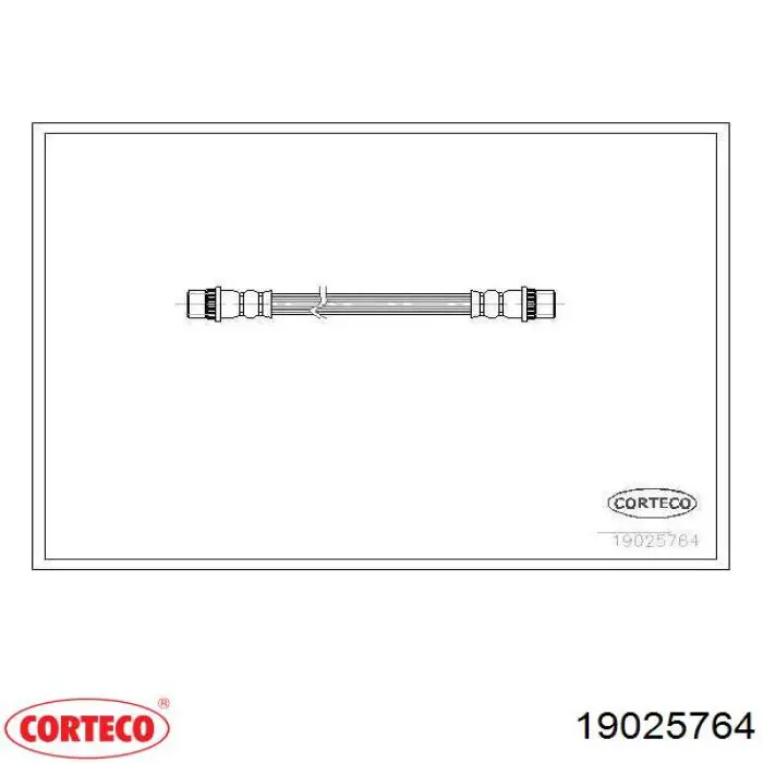 Tubo liquido de freno trasero Corteco 19025764