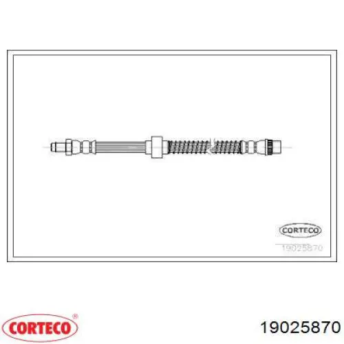 Comprar 19025870 Corteco Latiguillos de freno delantero