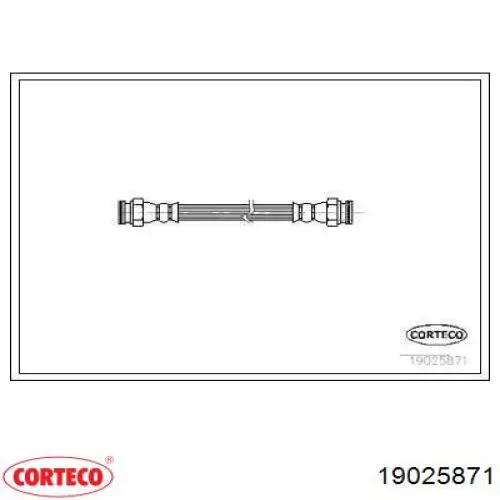 Comprar 19025871 Corteco Latiguillo de freno trasero