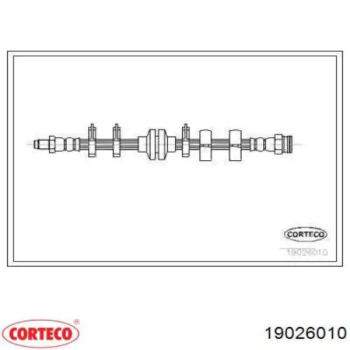Comprar 19026010 Corteco Latiguillos de freno delantero