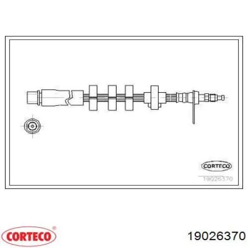 Comprar 19026370 Corteco Latiguillos de freno delantero izquierdo