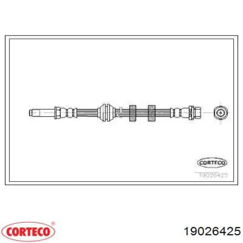 Latiguillos de freno delantero Corteco 19026425 precio, desde 6,72 EUR