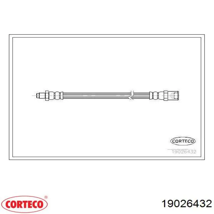 Latiguillos de freno delantero Corteco 19026432 precio, desde 13,54 EUR