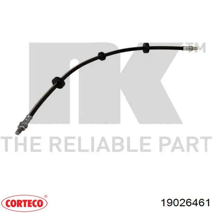 19026461 Corteco tubo flexible de frenos trasero