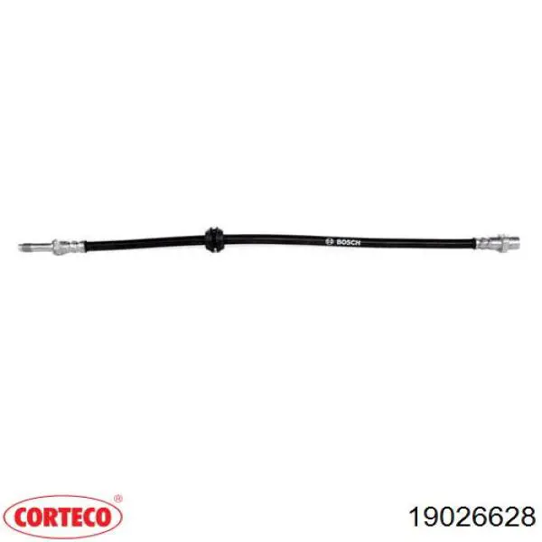 Tubo flexible de frenos delantero Cautex 200983