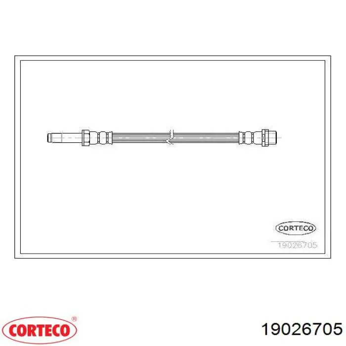 Comprar 19026705 Corteco Latiguillos de freno delantero