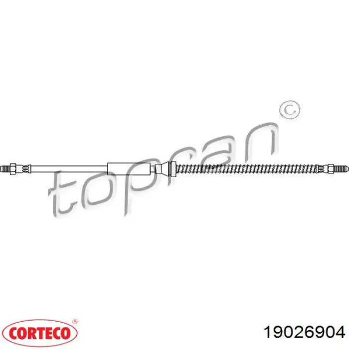 Latiguillo de freno trasero PHC243 TRW