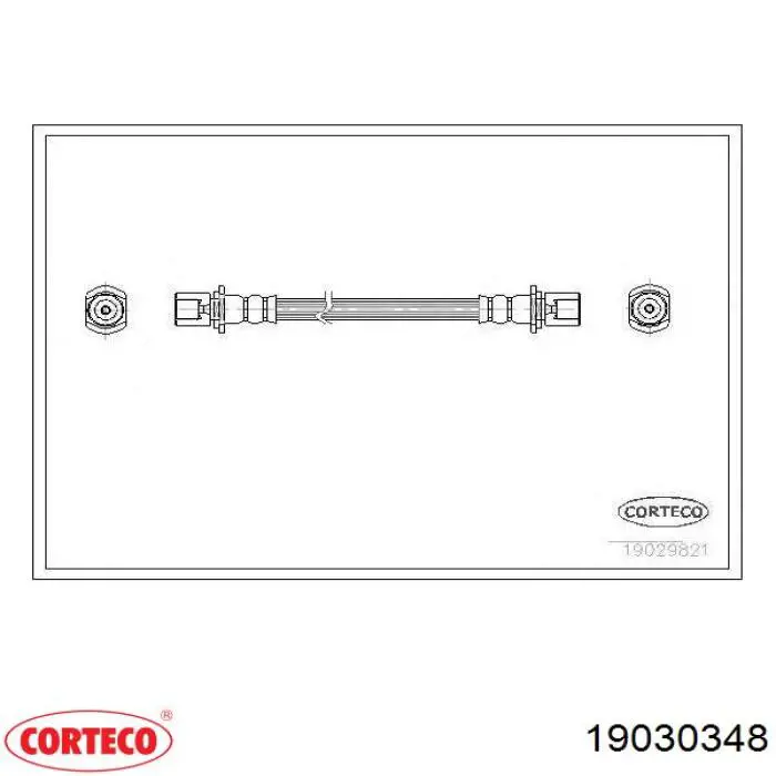 19030348 Corteco latiguillo de freno delantero
