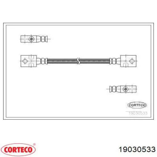 Latiguillos de freno delantero Corteco 19030533 precio, desde 19,87 EUR