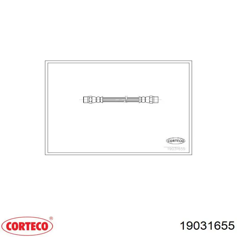 Comprar 19031655 Corteco Latiguillos de freno delantero derecho