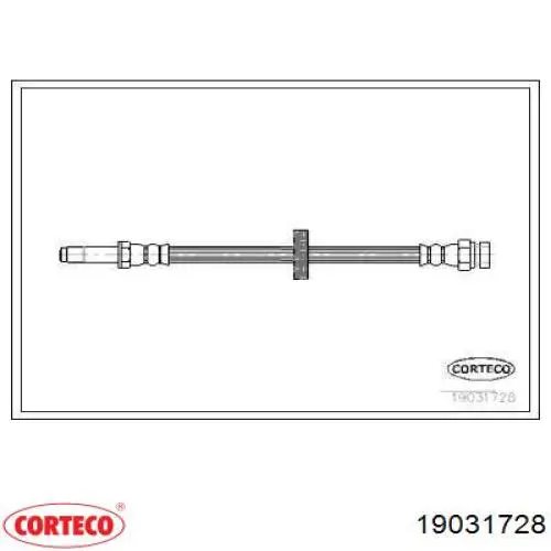 Latiguillos de freno delantero Corteco 19031728 precio, desde 7,31 EUR
