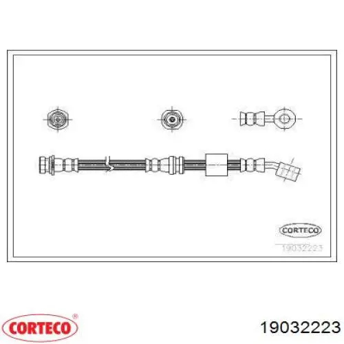 Manguera de freno delantera derecha Corteco 19032223 precio, desde 24,58 EUR