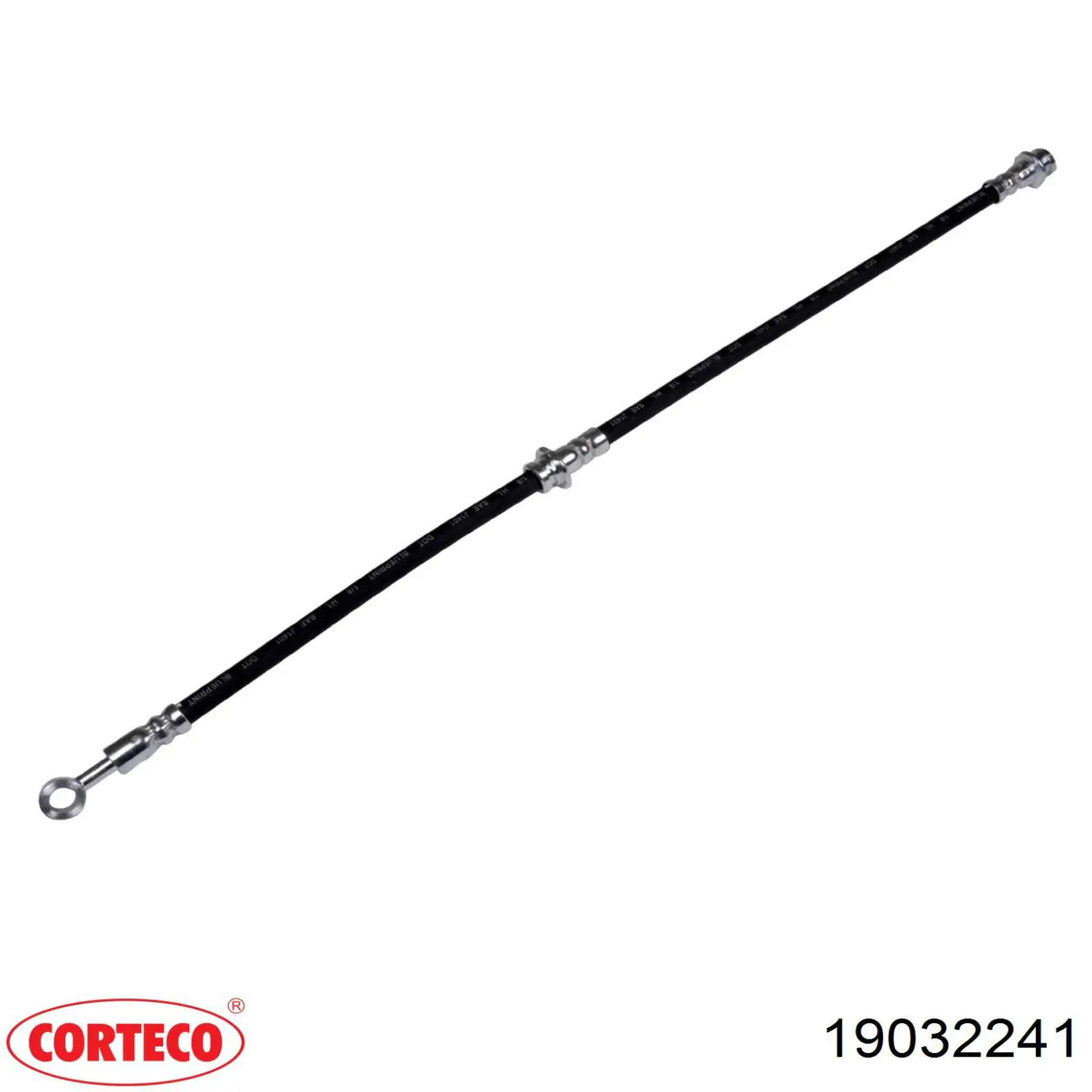 19032241 Corteco tubo flexible de frenos trasero izquierdo