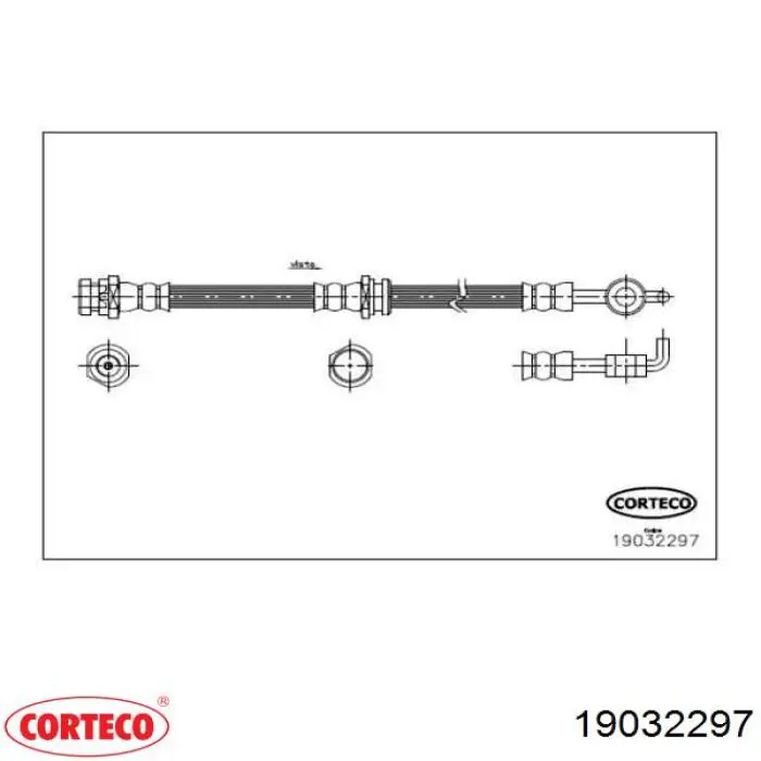 Comprar 19032297 Corteco Latiguillos de freno delantero