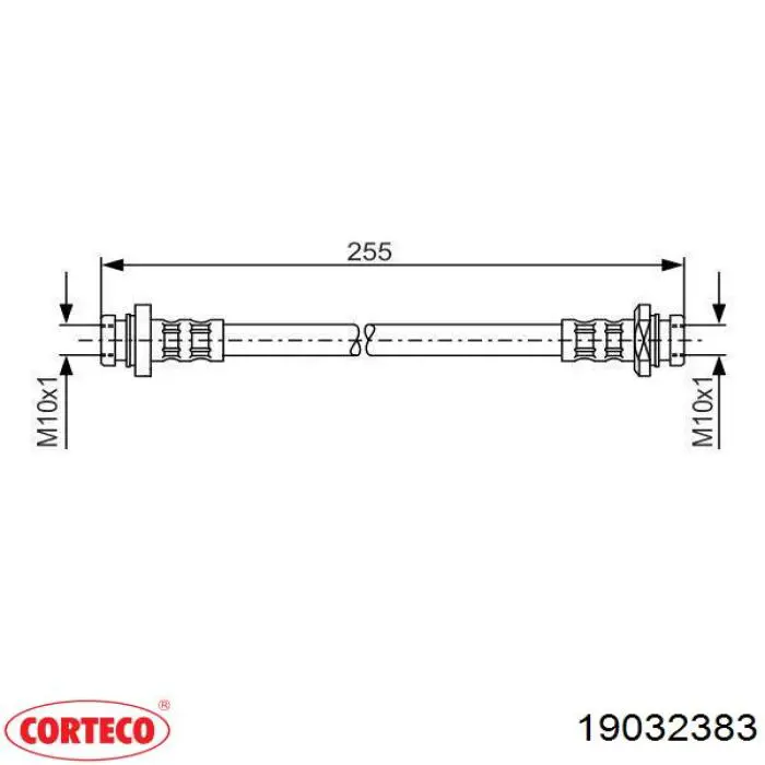 Latiguillos de freno delantero izquierdo LH6272 Delphi