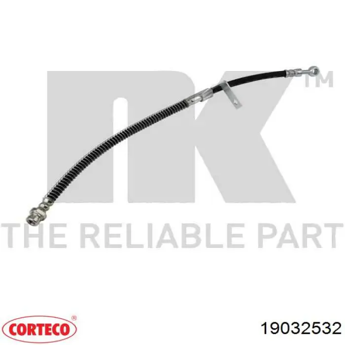 19032532 Corteco tubo flexible de frenos delantero derecho