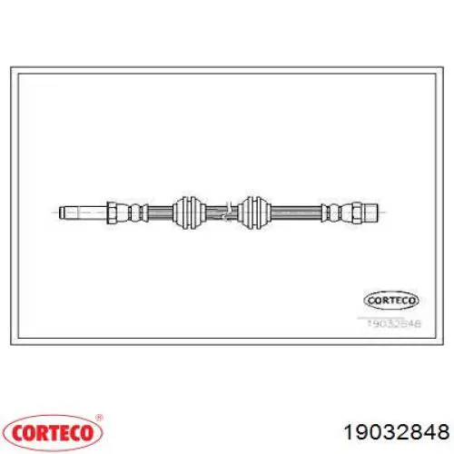 Comprar 19032848 Corteco Latiguillos de freno delantero