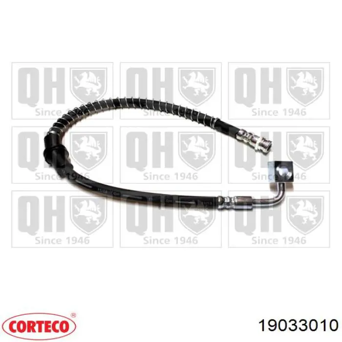 19033010 Corteco tubo flexible de frenos delantero izquierdo