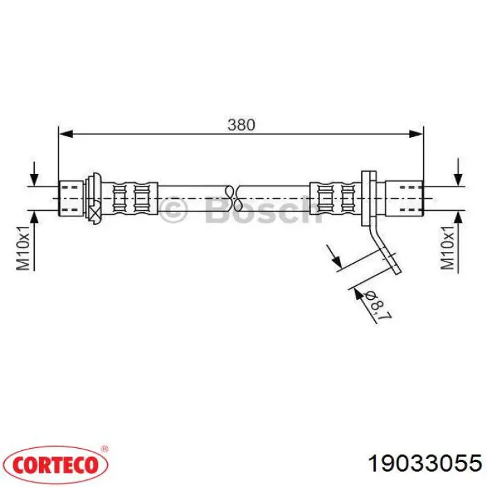 Comprar 1987481907 Bosch Latiguillos de freno delantero derecho