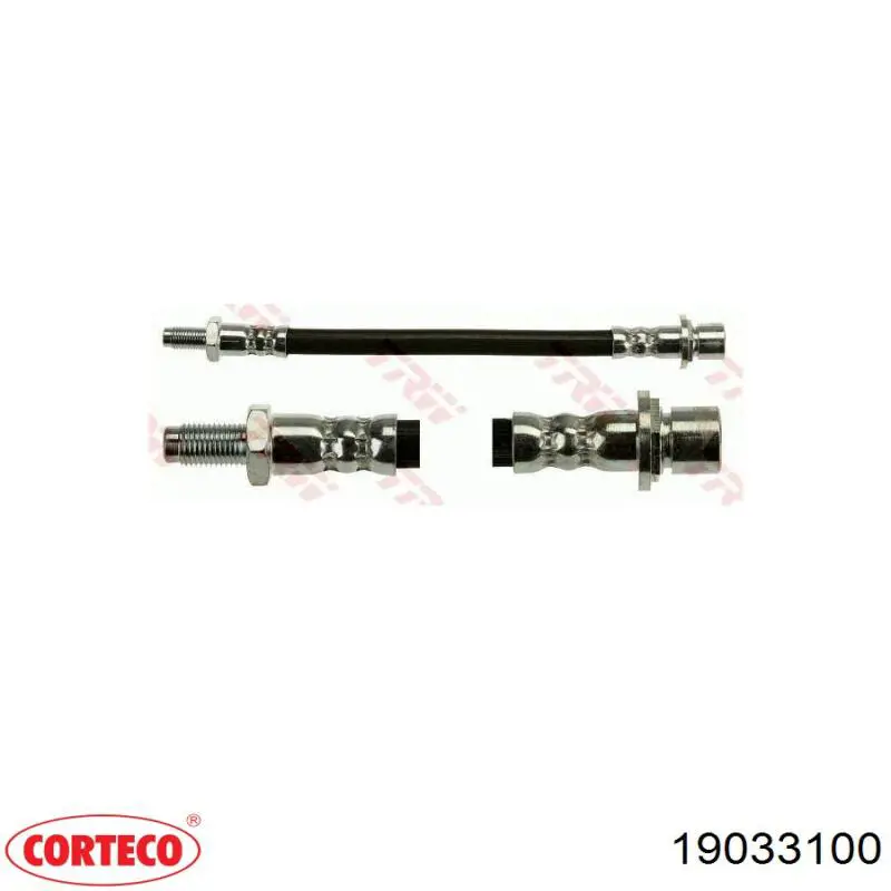 19033100 Corteco tubo flexible de frenos trasero