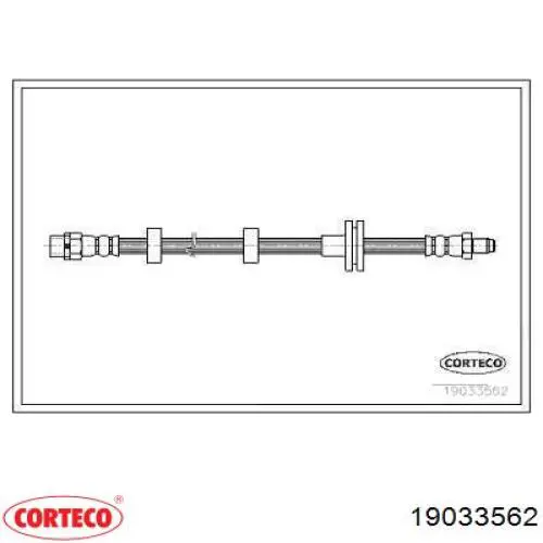 19033562 Corteco Tubo de frenos delantero