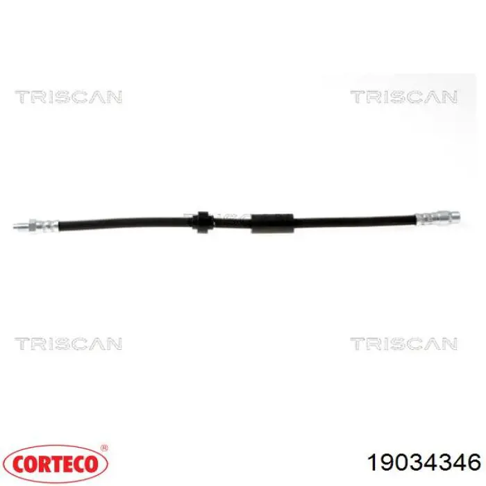 19034346 Corteco Tubo de frenos delantero