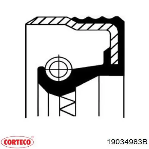 19034983 Corteco anillo retén, diferencial trasero