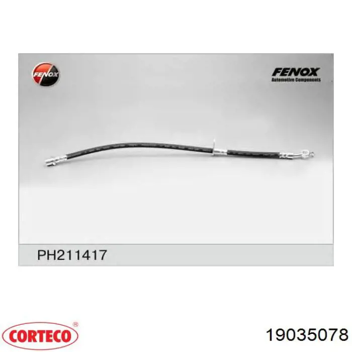 19035078 Corteco tubo flexible de frenos trasero