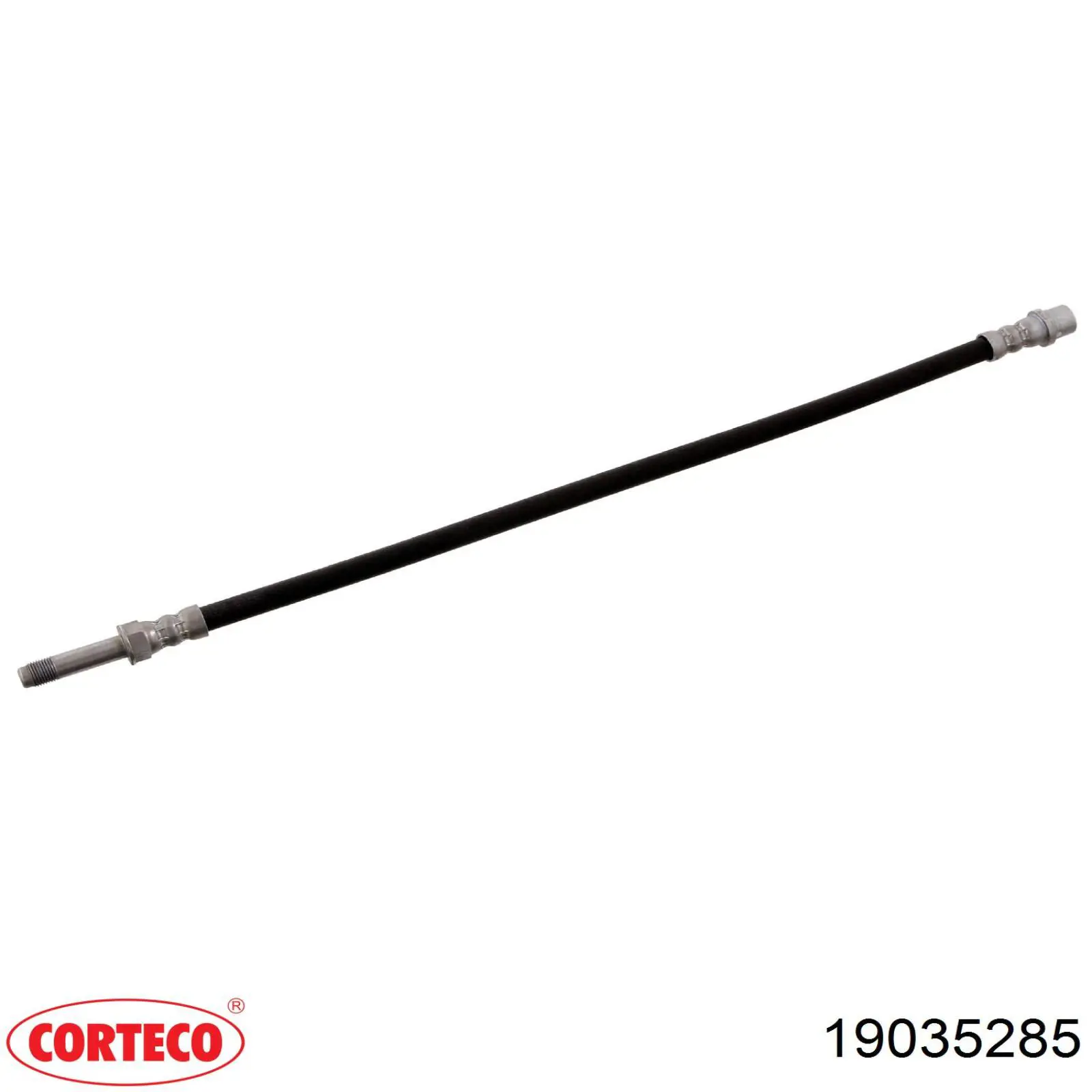 Tubo flexible de frenos delantero Corteco 19035285
