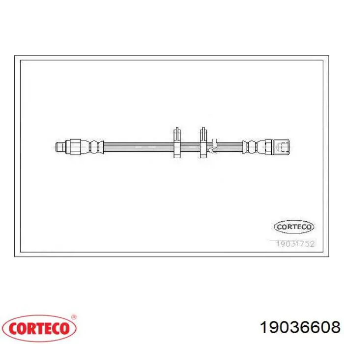 Comprar 19036608 Corteco Latiguillos de freno delantero