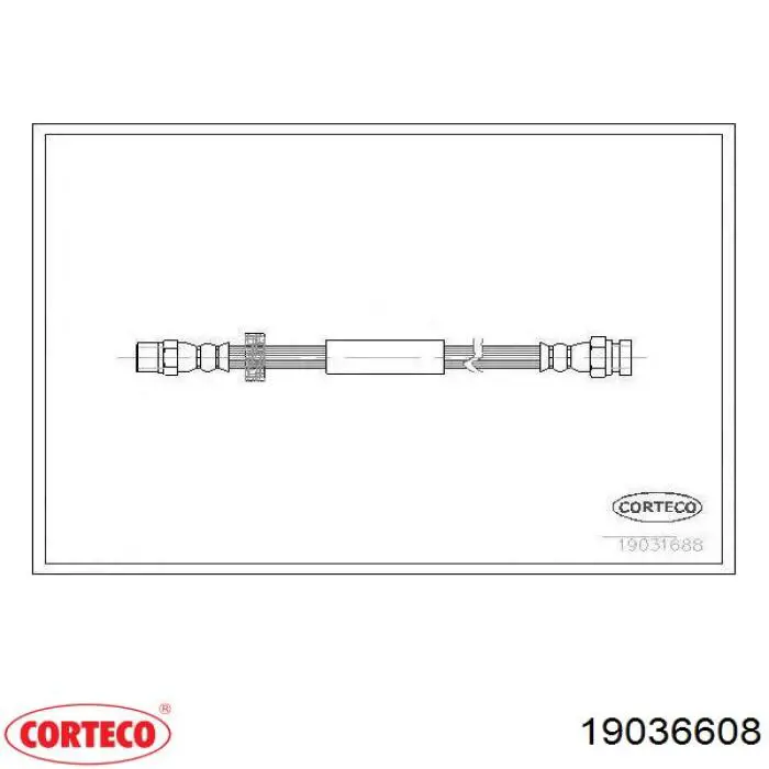 Latiguillos de freno delantero Corteco 19036608 precio, desde 19,43 EUR