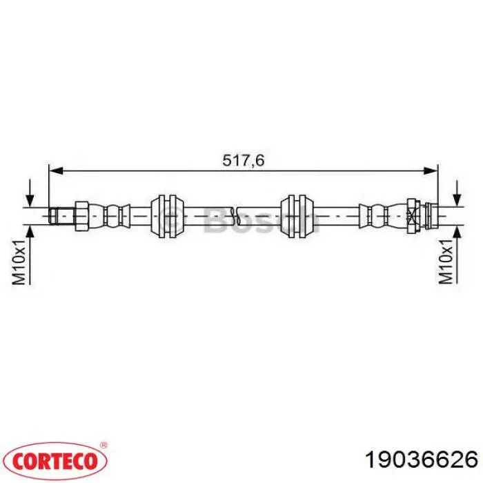 Latiguillos de freno delantero Land Rover LR008148 precio, desde 12,52 EUR