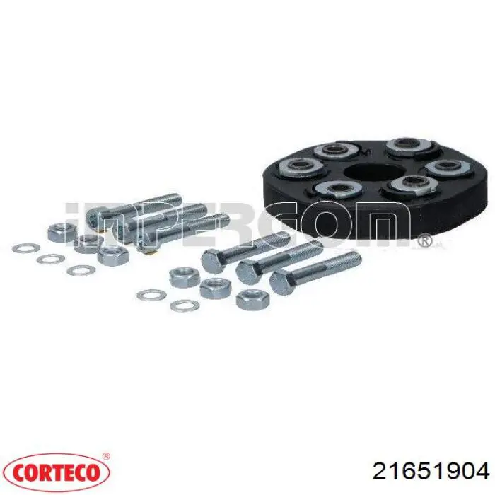 Comprar 21651904 Corteco Acoplamiento elástico del cardán delantero/trasero