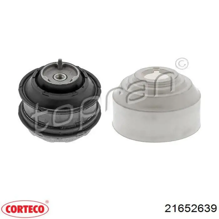 Soporte elástico, suspensión del motor, Izquierda / Derecha Corteco 21652639
