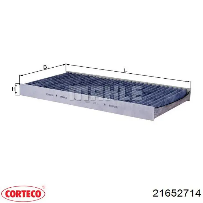 Filtro de habitáculo 21652714 Corteco