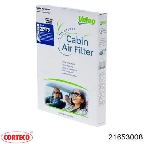 Filtro de habitáculo 21653008 Corteco