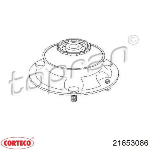 21653086 Corteco soporte amortiguador delantero