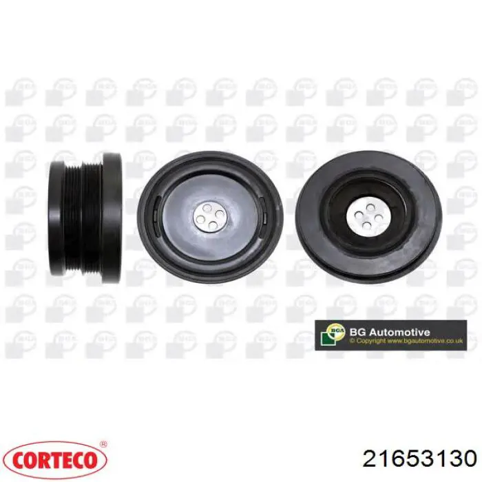 Polea de cigüeñal 21653130 Corteco