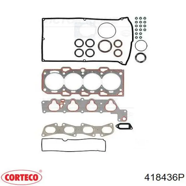 418436P Corteco juego de juntas de motor, completo, superior