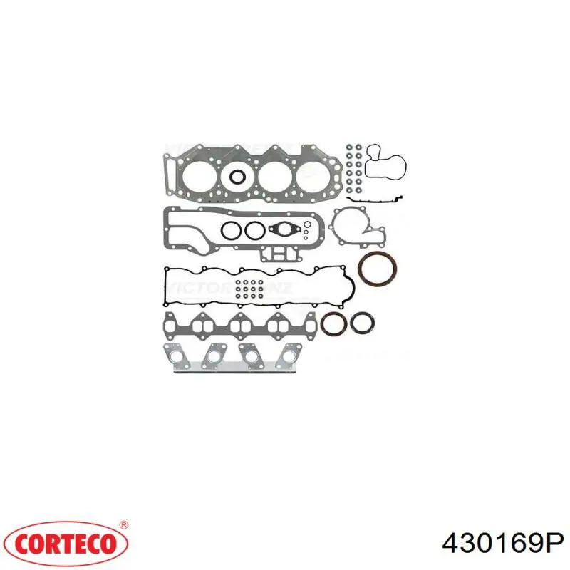 Juego de juntas para motor 430169P Corteco