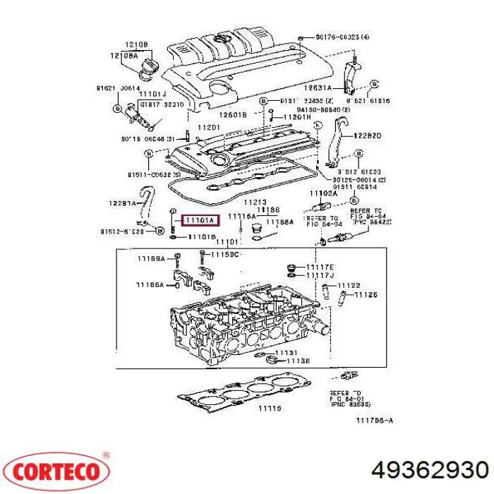 Tornillo culata 49362930 Corteco