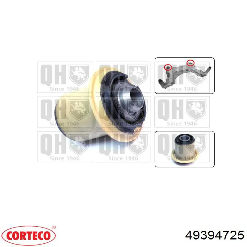 Silentblock del subchasis trasero Corteco 49394725 precio, desde 19,00 EUR