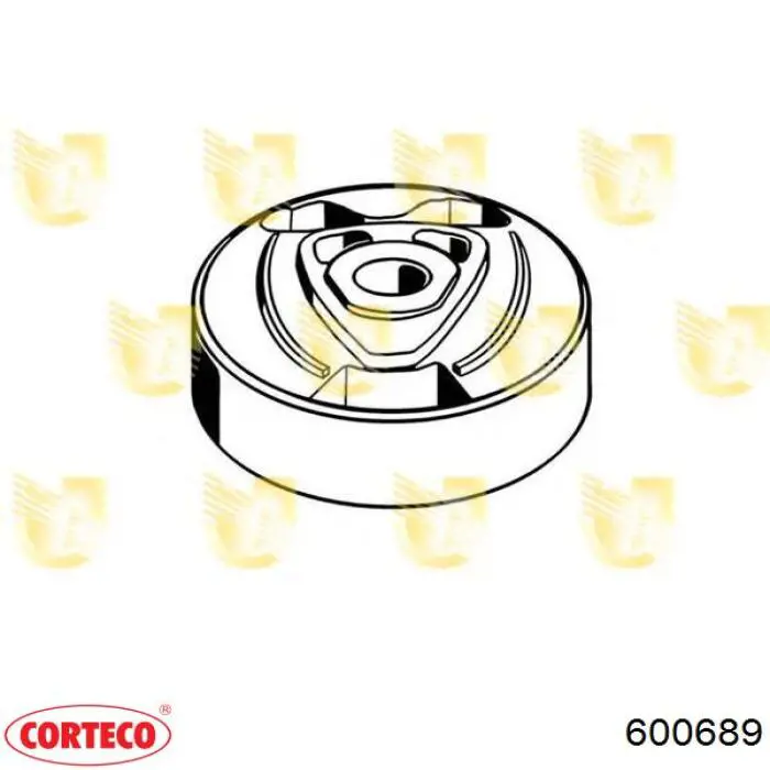 600689 Corteco silentblock, soporte de diferencial, eje trasero, trasero