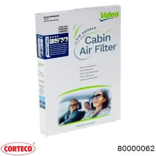 80000062 Corteco Filtro antipolen